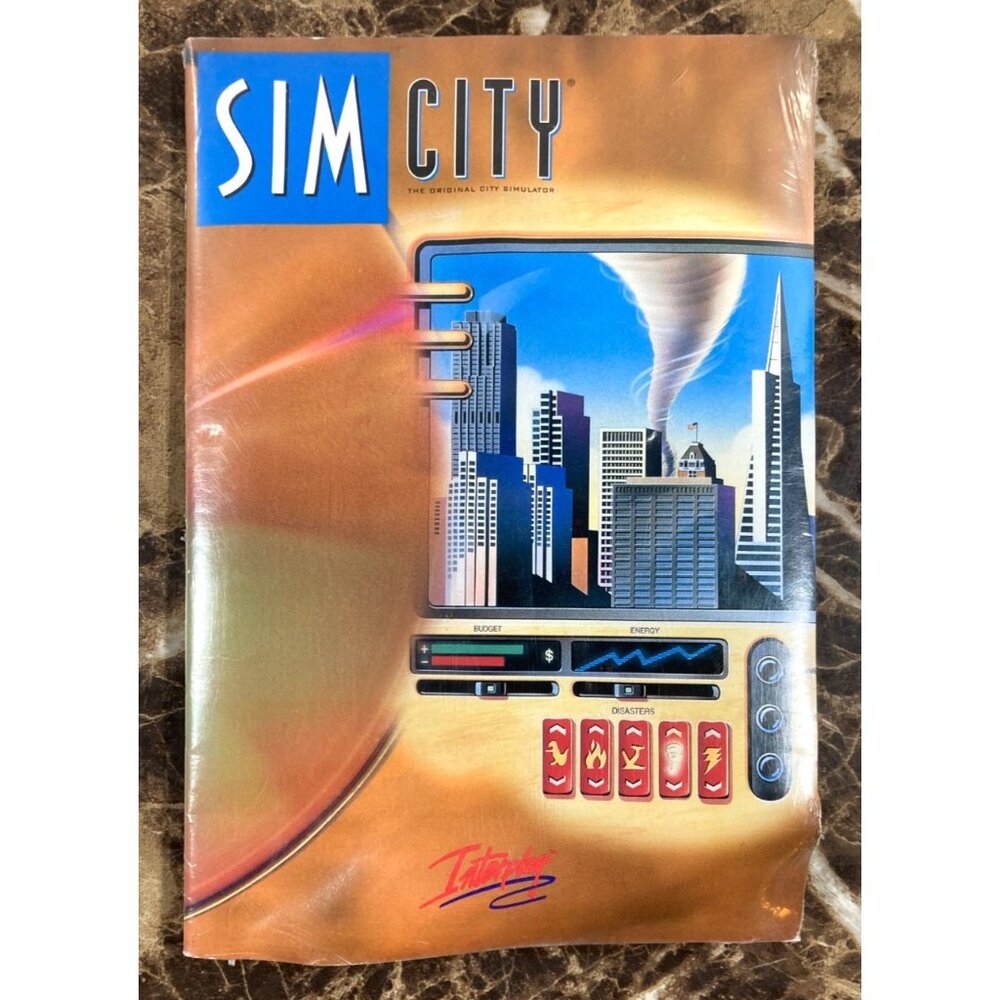 Sim City 1994 PC CD-Rom Video Game New Sealed Bundle w/Manual Vintage Interplay